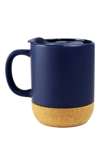 325ml Ceramic Mug with Cork Bottom – Custom Branding