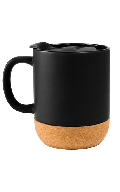 325ml Ceramic Mug with Cork Bottom – Custom Branding