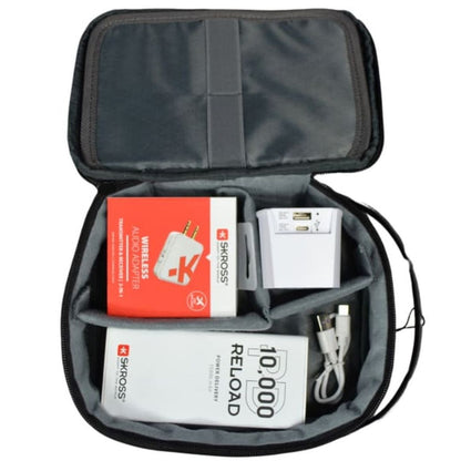 SKROSS - Gift Set of Powerbank, Audio Adapter &amp; Travel Adapter