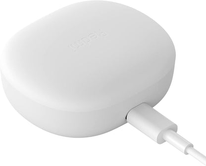 White lampshade with a visible brand logo on a white background