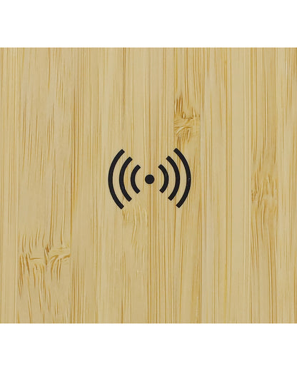 10,000 mAh Bamboo Power Bank – Custom Branding Wireless Charger UAE - Snage 