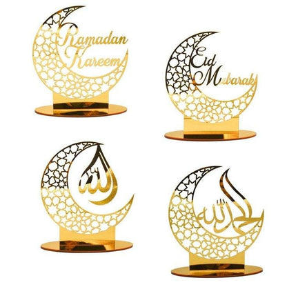 Crescent Moon Decoration – Elegant Islamic & Festive Home Décor