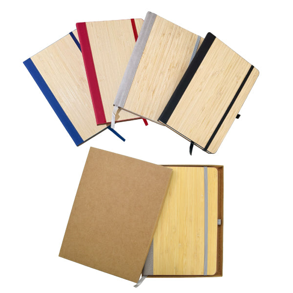 Set of notebooks with different cover designs on a white background