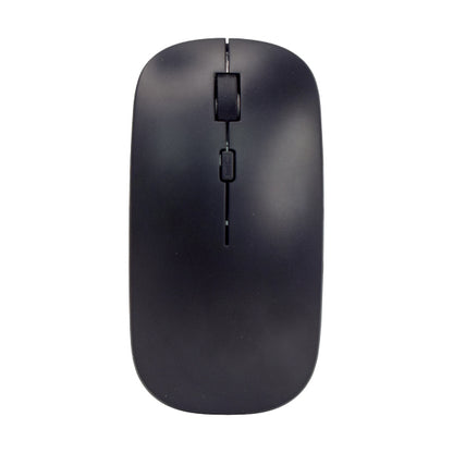 Black computer mouse on a white background