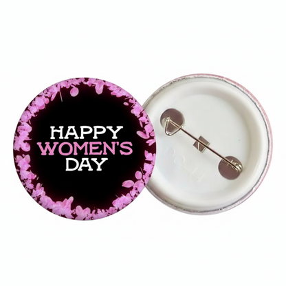 International Women’s Day Badge – Customizable Pin for Clothing & Accessories