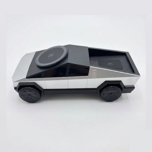 Model of a futuristic vehicle on a white background