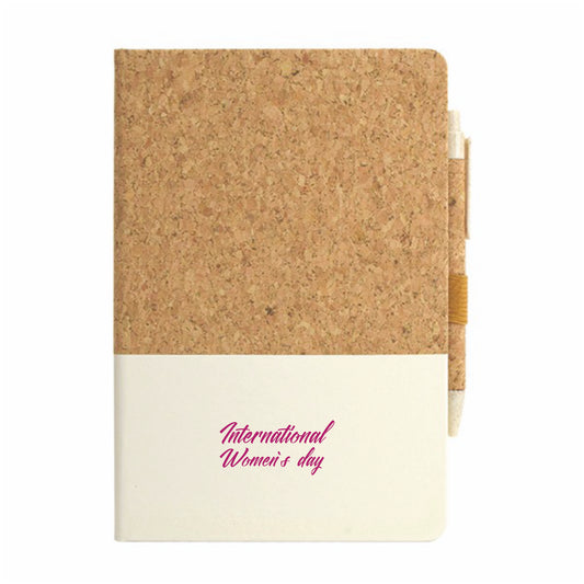 International Women’s Day Cork A5 Notebook – Customizable Corporate Gift