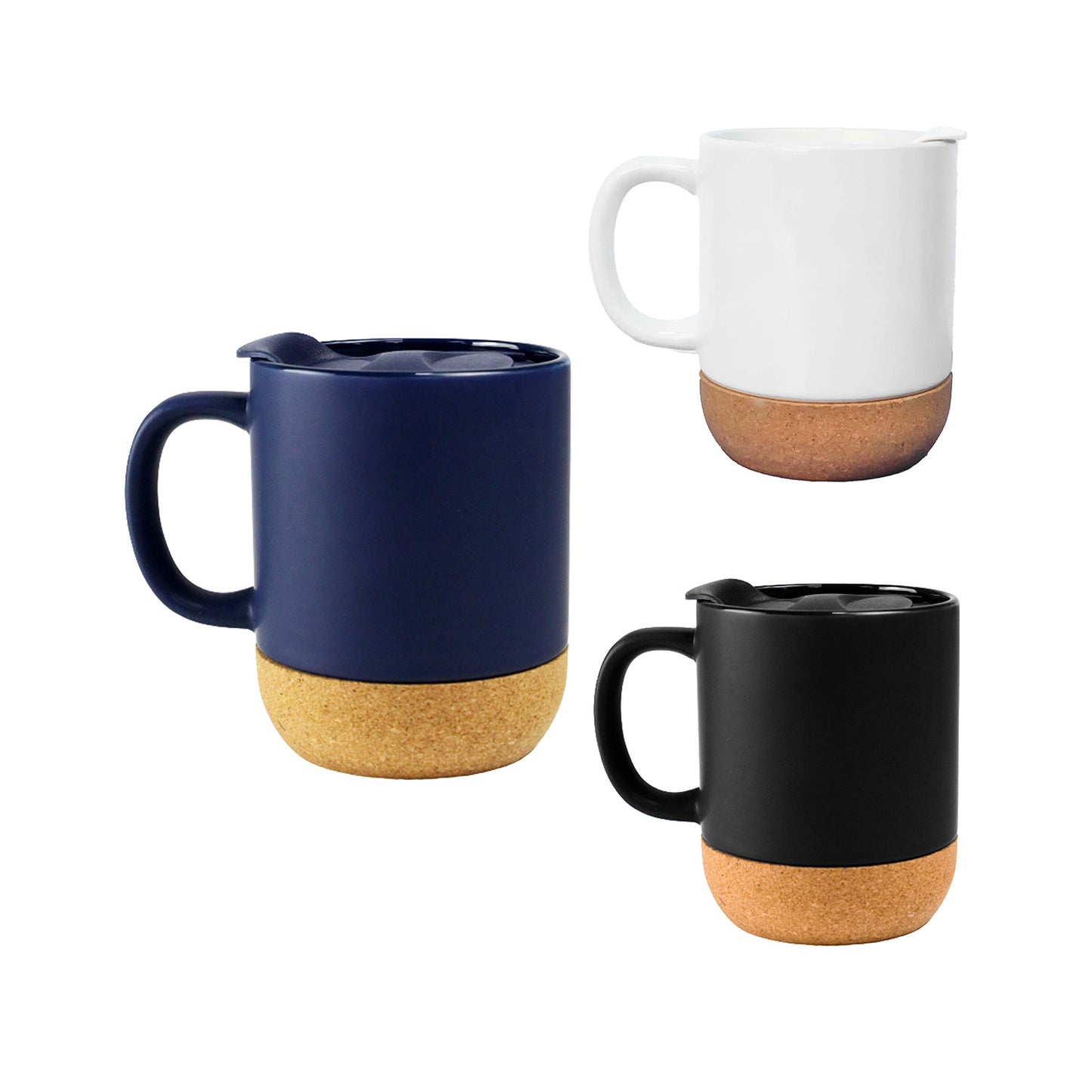 325ml Ceramic Mug with Cork Bottom – Custom Branding