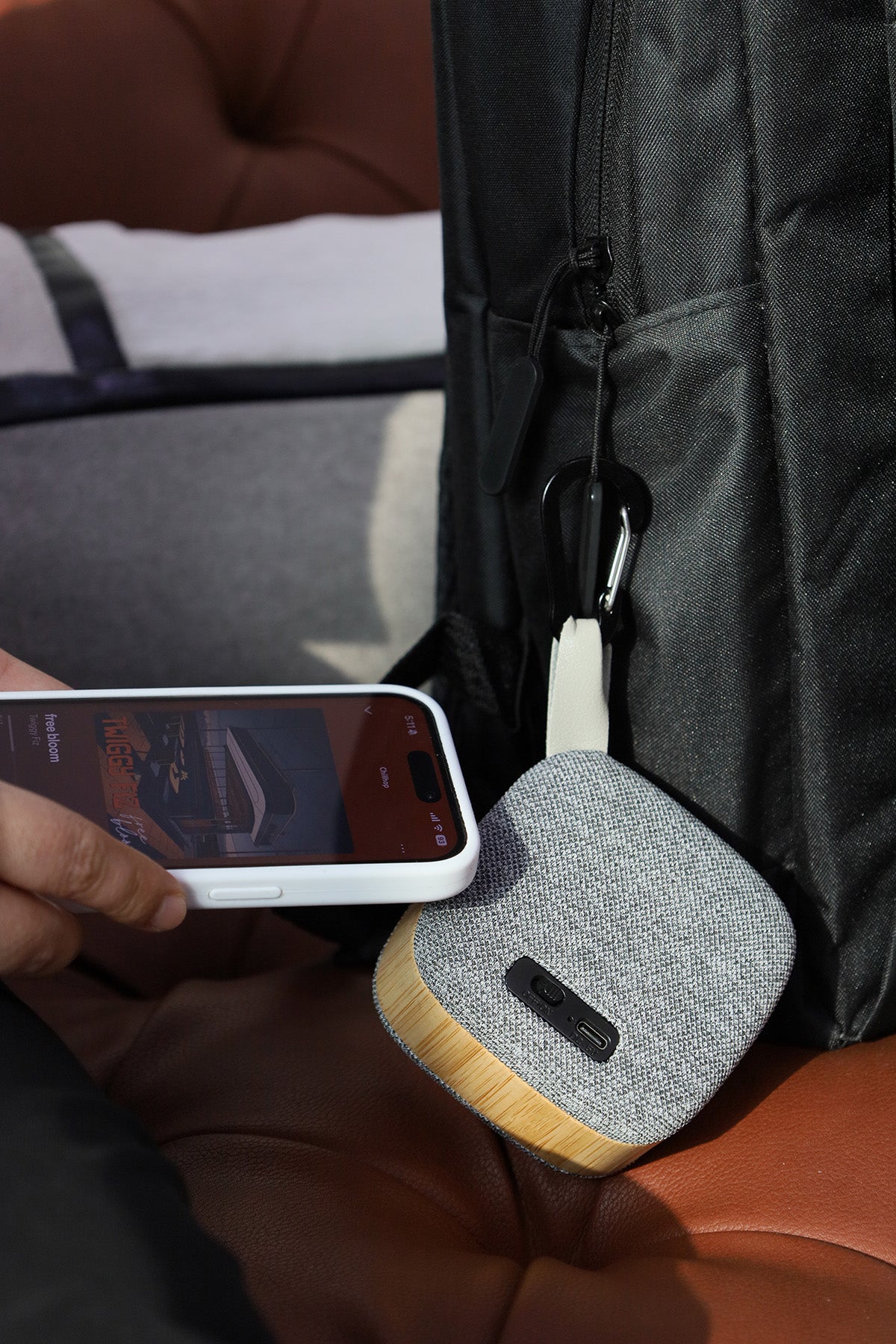 Mizik Bluetooth ABS Speaker – Bamboo & RPET Fabric