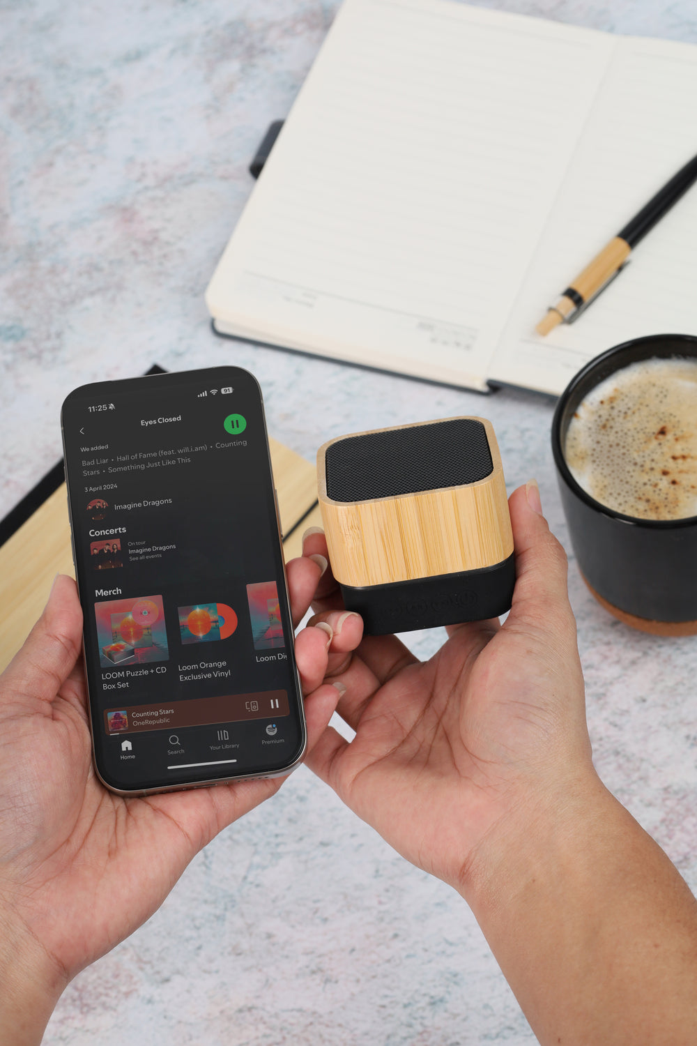 Yelkha Bamboo Bluetooth Speaker – Custom Branded Corporate Gift UAE