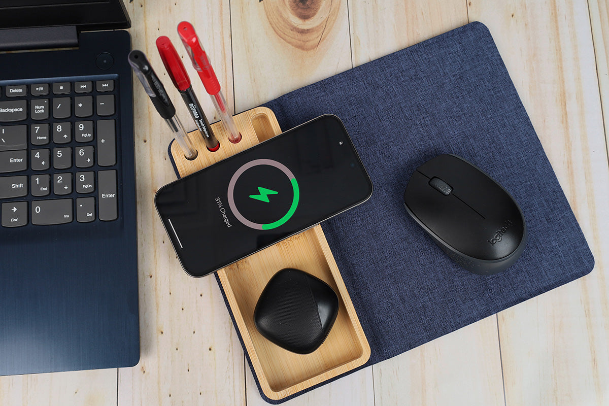 RPET 15W Wireless Charger & Phone Stand Mousepad – Custom Branding  UAE - Jotter