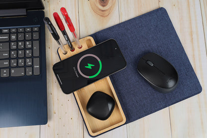 RPET 15W Wireless Charger & Phone Stand Mousepad – Custom Branding  UAE - Jotter
