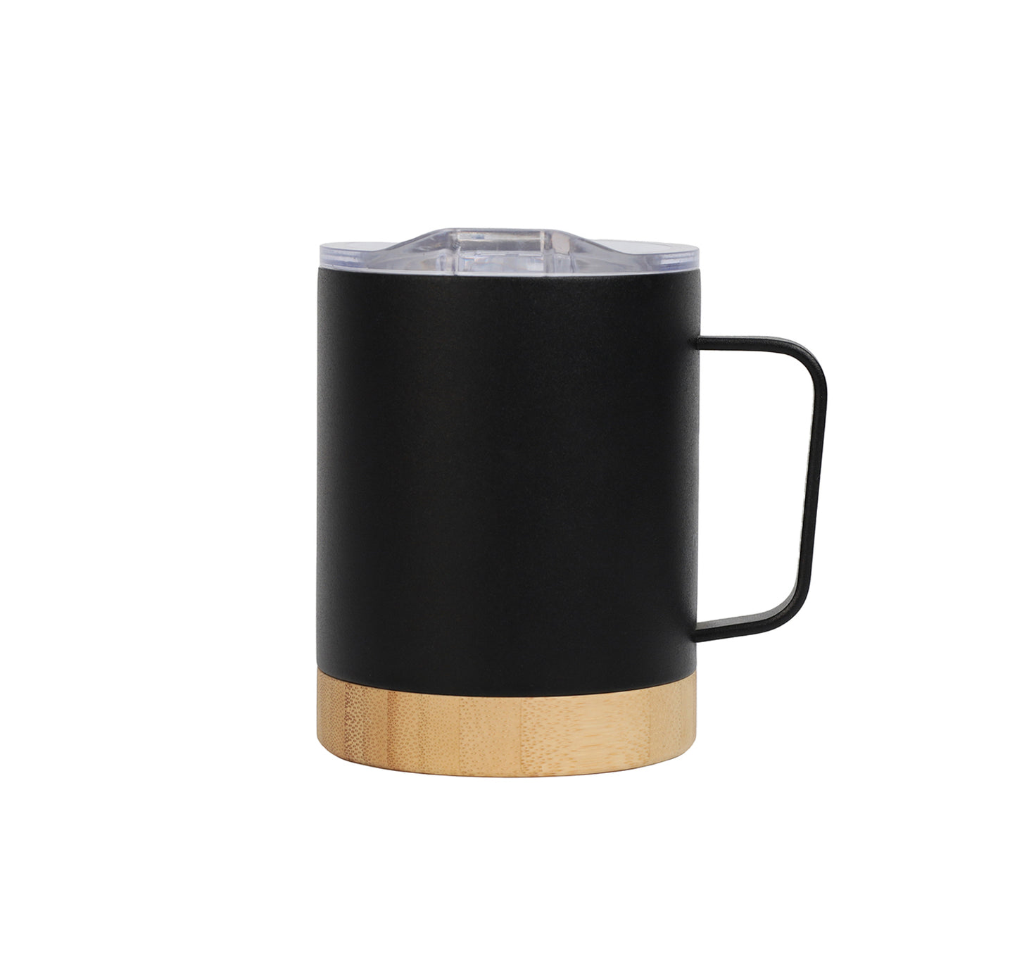 360ml Stainless Steel Mug with Bamboo Base and Sip Lid – Custom Branding - Hydro