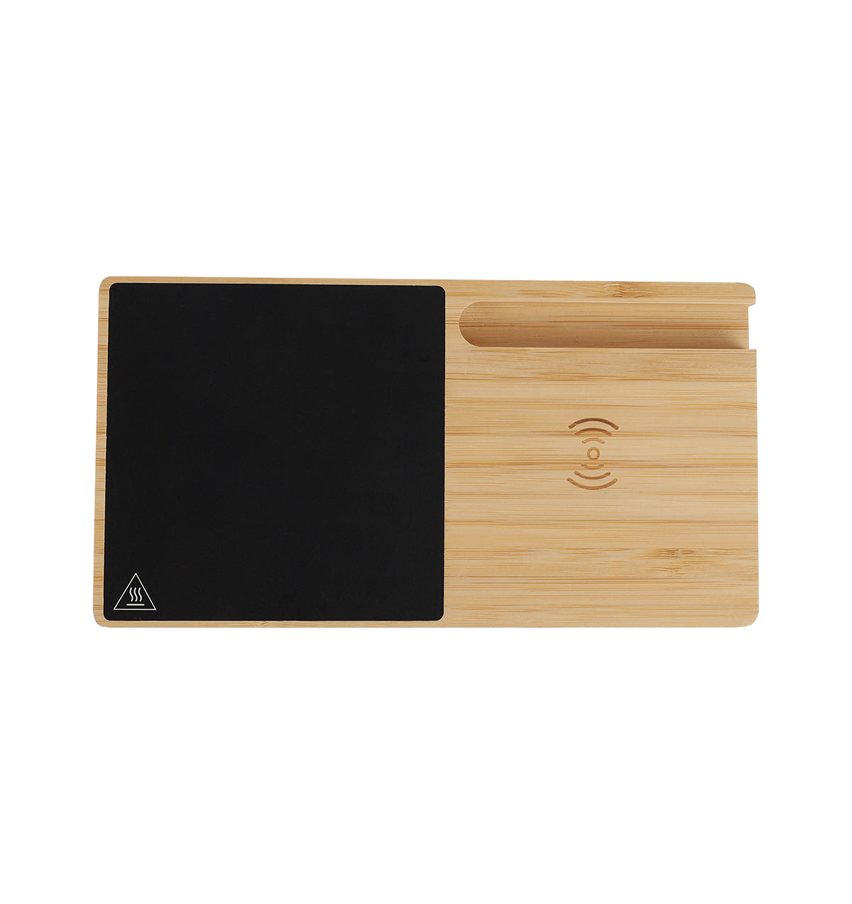 Cozy Wireless Charger – Custom Branding Bamboo Charger & Beverage Warmer UAE