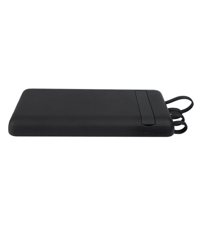 Black power bank on a white background