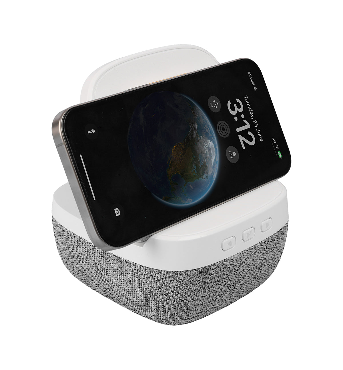 Eloquent Bluetooth Speaker with Wireless Charging – Custom Branded Corporate Gift