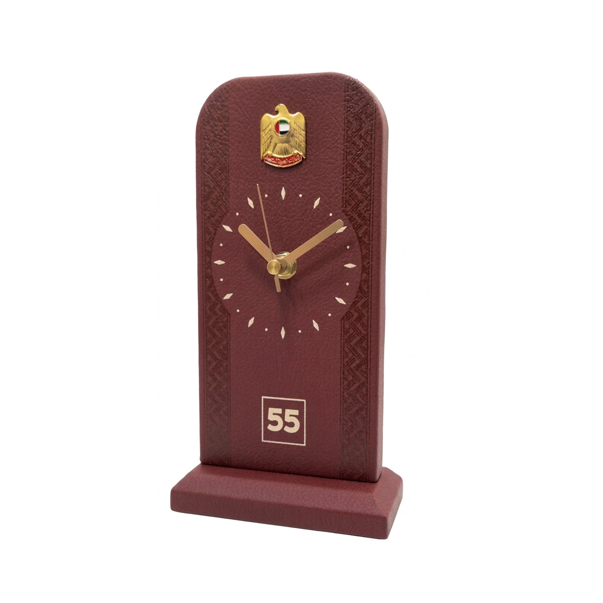 Leather Desk Clock – UAE National Day 55th Anniversary Customized