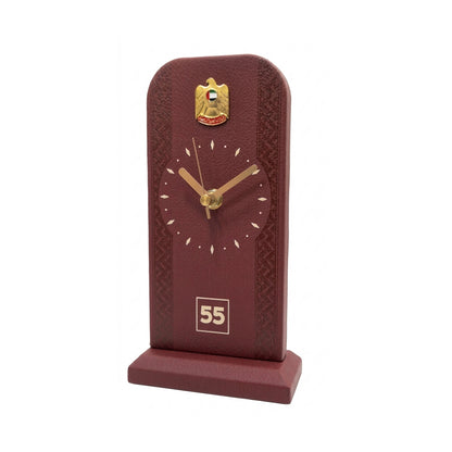 Leather Desk Clock – UAE National Day 55th Anniversary Customized