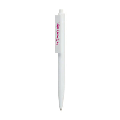 White pen with 'Women's Day' text on a white background