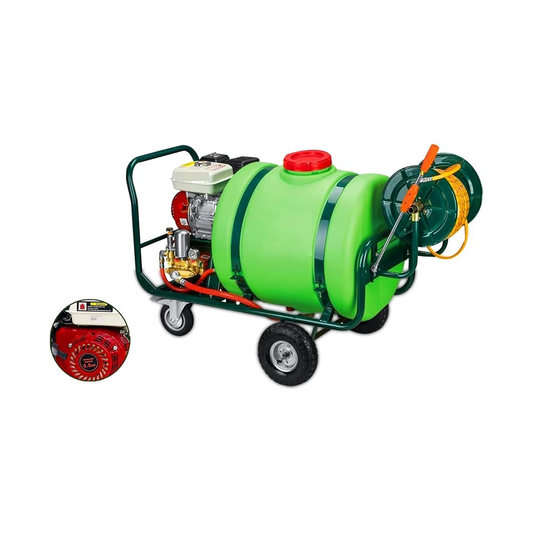 Heavy Duty 100L Trolley Power Pressure Sprayer – 6.5HP Petrol Engine