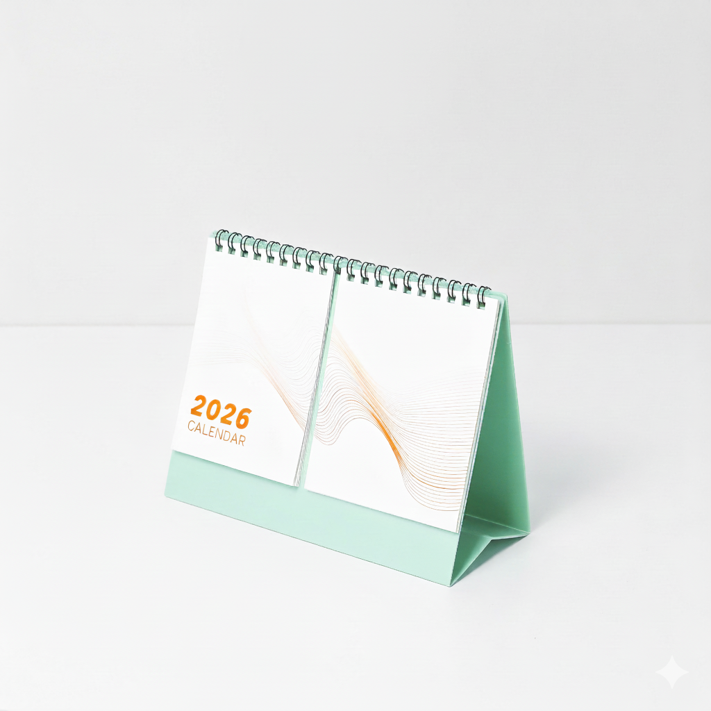To-do 2026 Desk Calendar with Sticky Notes – Minimalist Desktop Planner