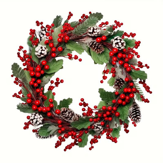Wreath Style Christmas Door Ornament for Home & Office