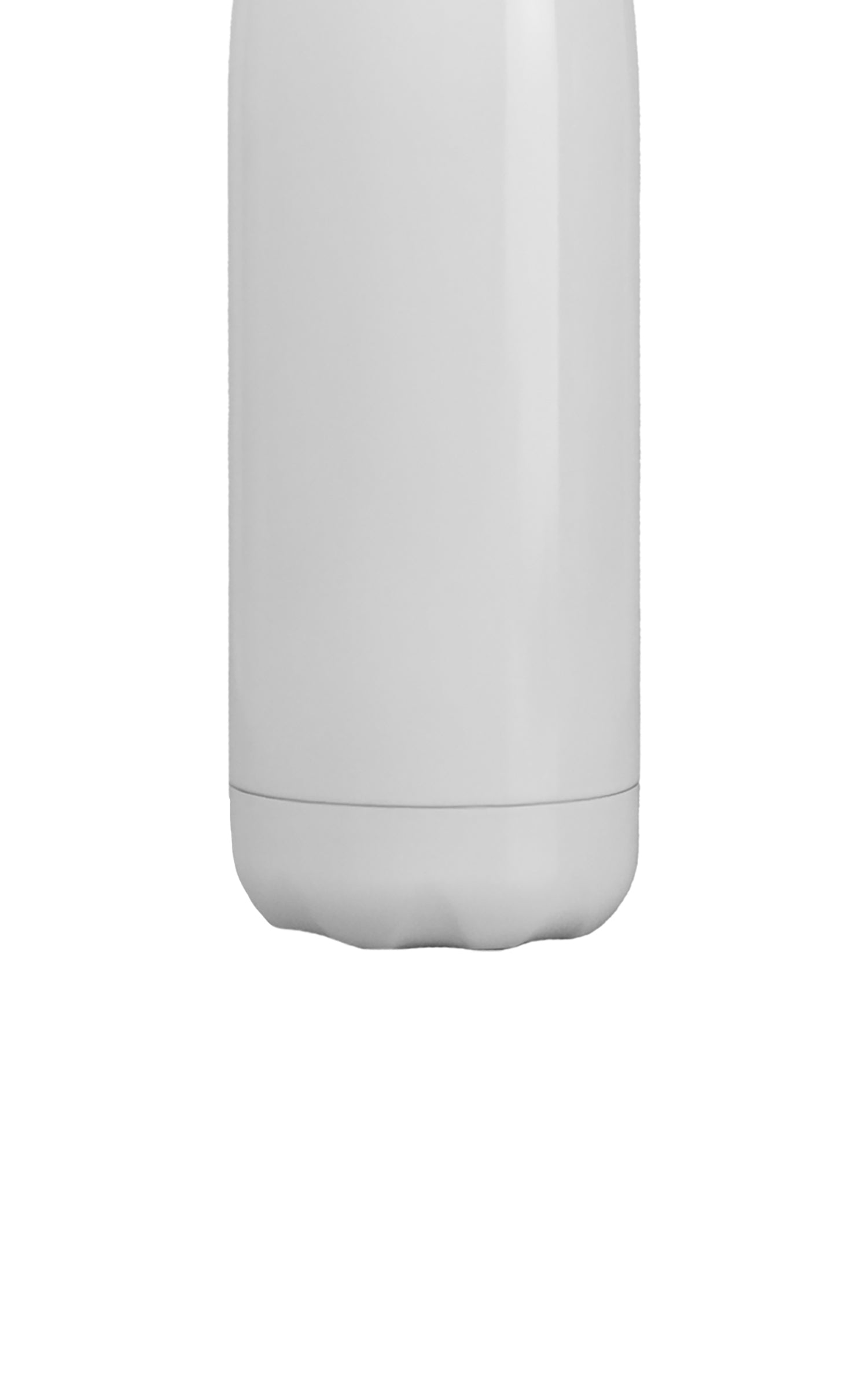 White cylindrical object on a white background